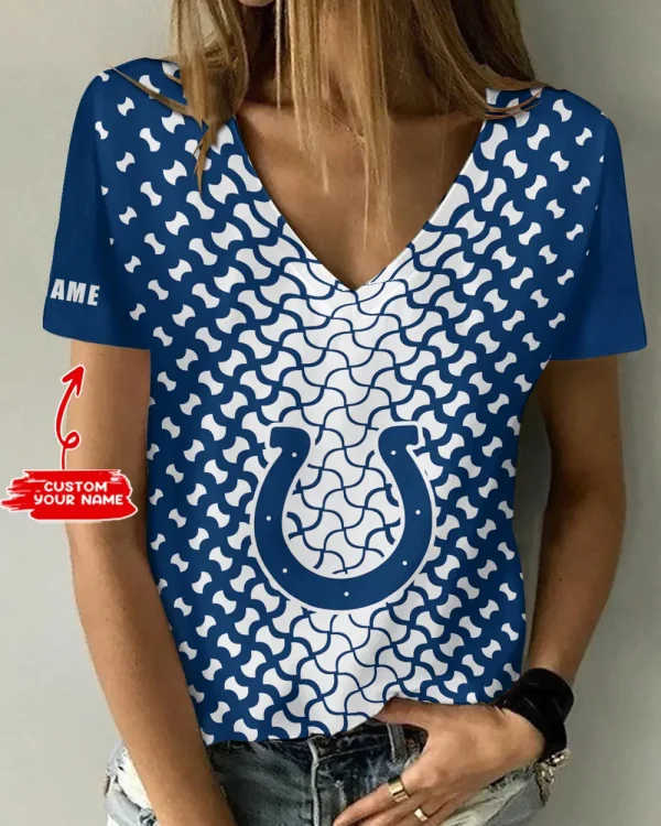 Indianapolis Colts Summer New Women's Short Sleeve T-shirt 3D Trending 2025 AGCWTS949