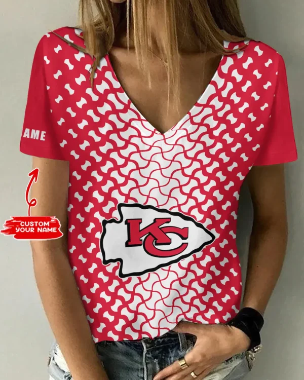 Kansas City Chiefs Summer New Women's Short Sleeve T-shirt 3D Trending 2025 AGCWTS951