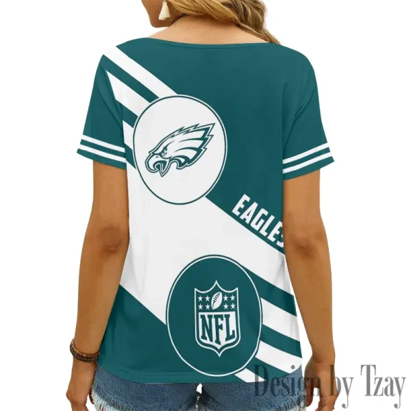 Philadelphia Eagles Summer New Women's Short Sleeve T-shirt 3D Trending 2025 AGCWTS977 - Image 2