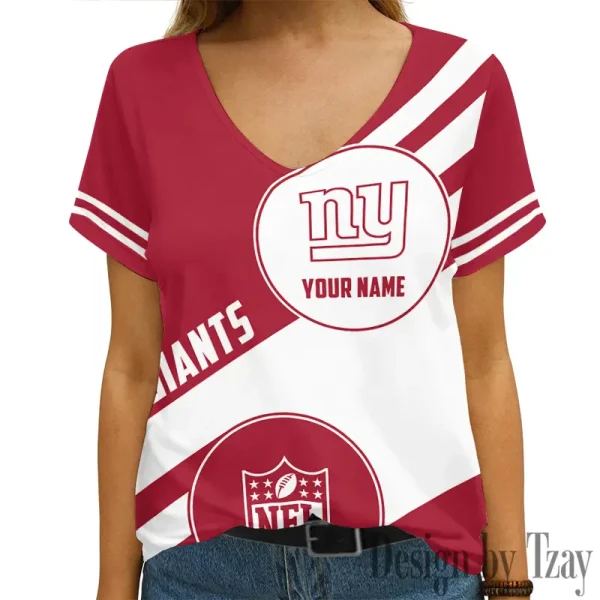 New York Giants Summer New Women's Short Sleeve T-shirt 3D Trending 2025 AGCWTS979
