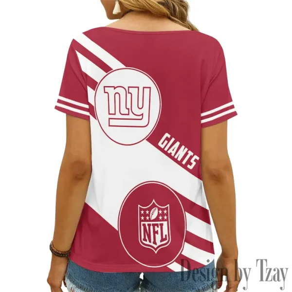 New York Giants Summer New Women's Short Sleeve T-shirt 3D Trending 2025 AGCWTS979 - Image 2