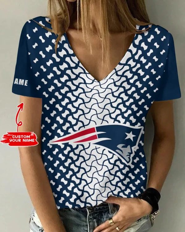 New England Patriots Summer New Women's Short Sleeve T-shirt 3D Trending 2025 AGCWTS957