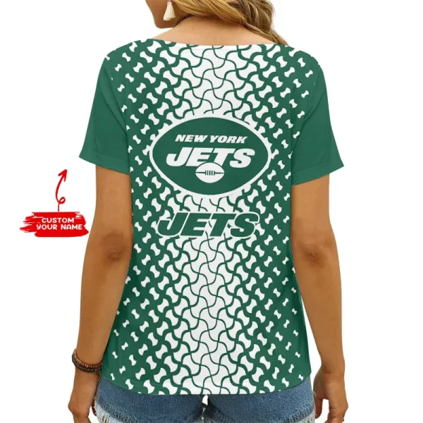 New York Jets Summer New Women's Short Sleeve T-shirt 3D Trending 2025 AGCWTS960 - Image 2