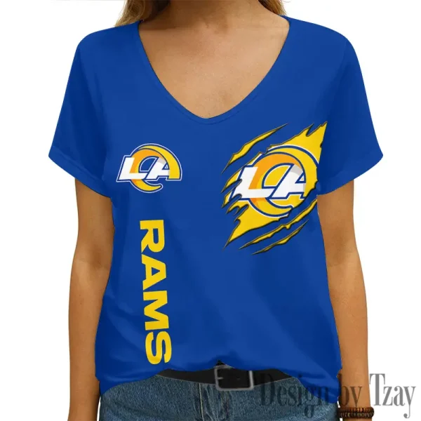 Los Angeles Rams Summer New Women's Short Sleeve T-shirt 3D Trending 2025 AGCWTS987