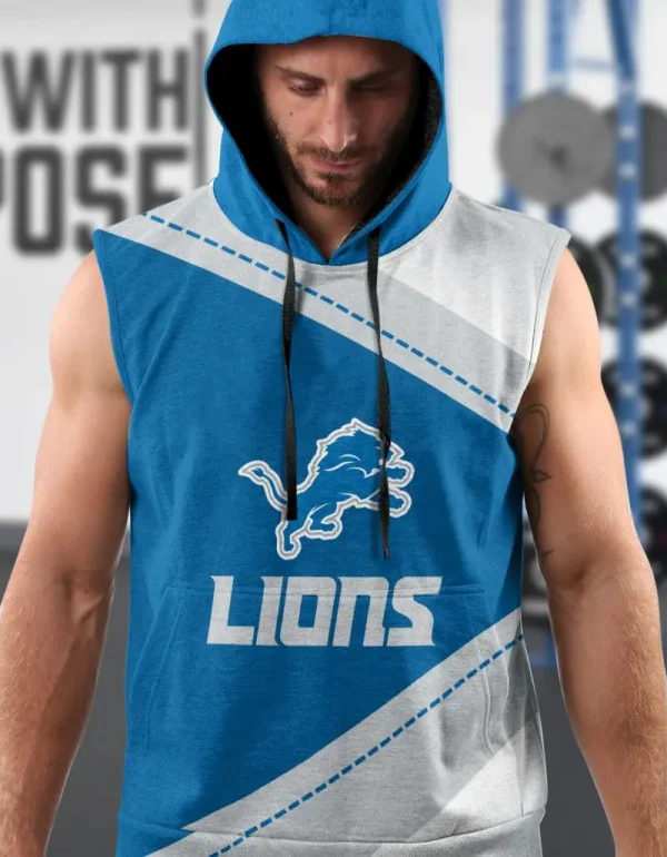 Detroit Lions Limited Edition Summer Sleeveless Hoodie