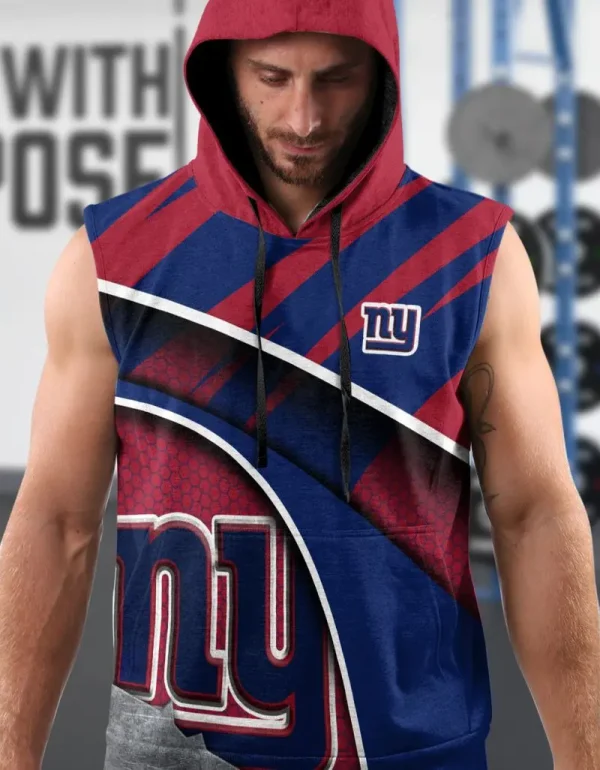 New York Giants Limited Edition Summer Sleeveless Hoodie
