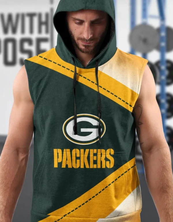 Green Bay Packers Limited Edition Summer Sleeveless Hoodie