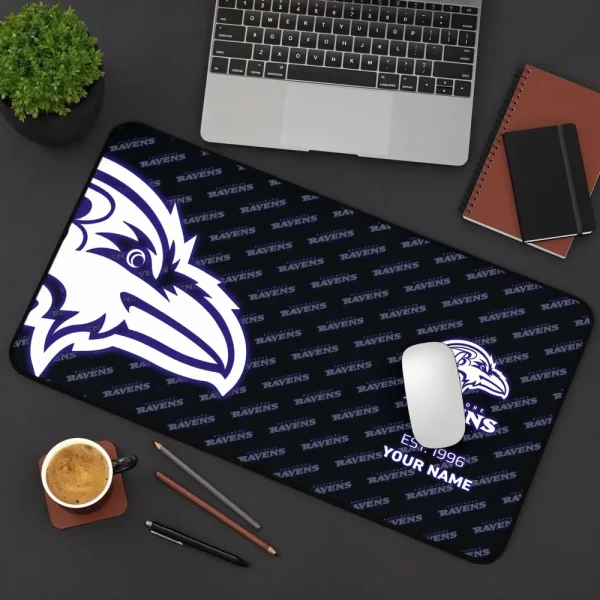 Baltimore Ravens Personalized Mouse Pad Luminous Mouse Mat For Fan