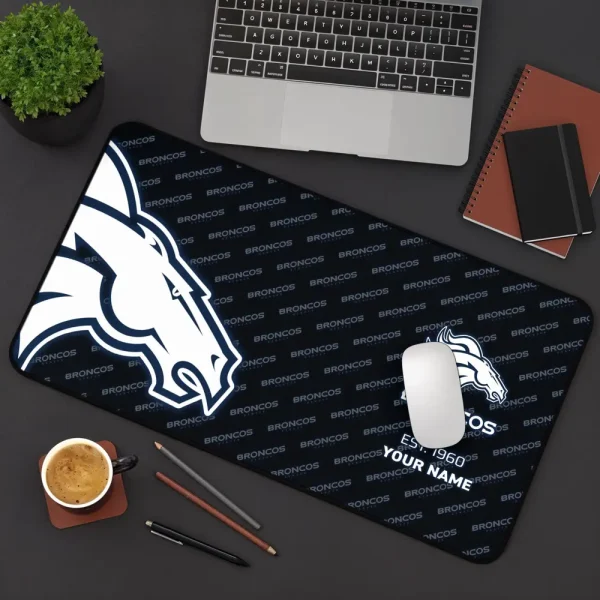 Denver Broncos Personalized Mouse Pad Luminous Mouse Mat For Fan