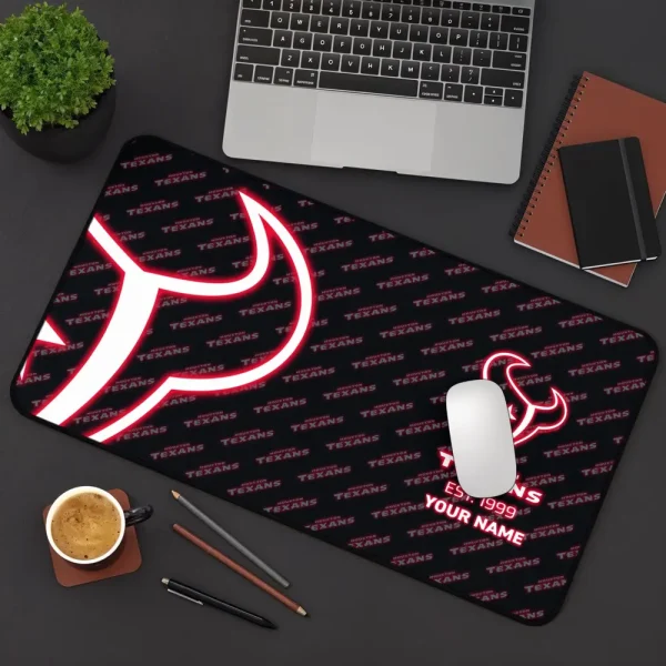 Houston Texans Personalized Mouse Pad Luminous Mouse Mat For Fan