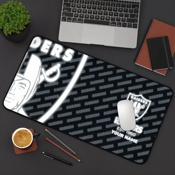 Las Vegas Raiders Personalized Mouse Pad Luminous Mouse Mat For Fan