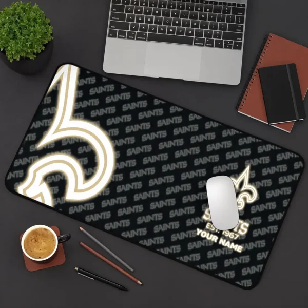 New Orleans Saints Personalized Mouse Pad Luminous Mouse Mat For Fan