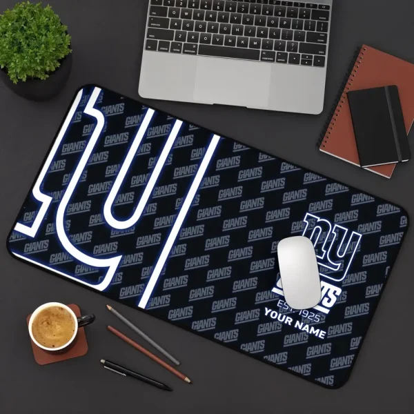 New York Giants Personalized Mouse Pad Luminous Mouse Mat For Fan