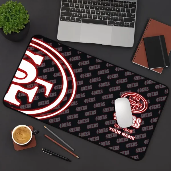 San Francisco 49ers Personalized Mouse Pad Luminous Mouse Mat For Fan