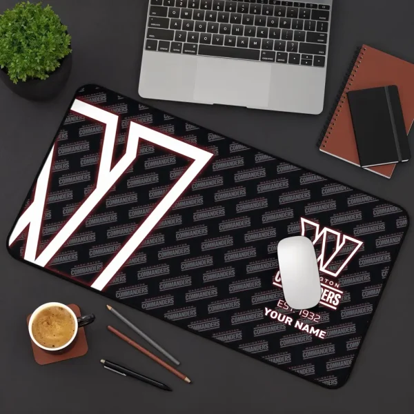 Washington Commanders Personalized Mouse Pad Luminous Mouse Mat For Fan