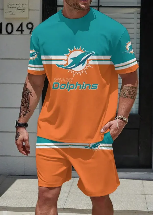 Miami Dolphins Limited Edition Summer Collection T-shirt And Shorts Set
