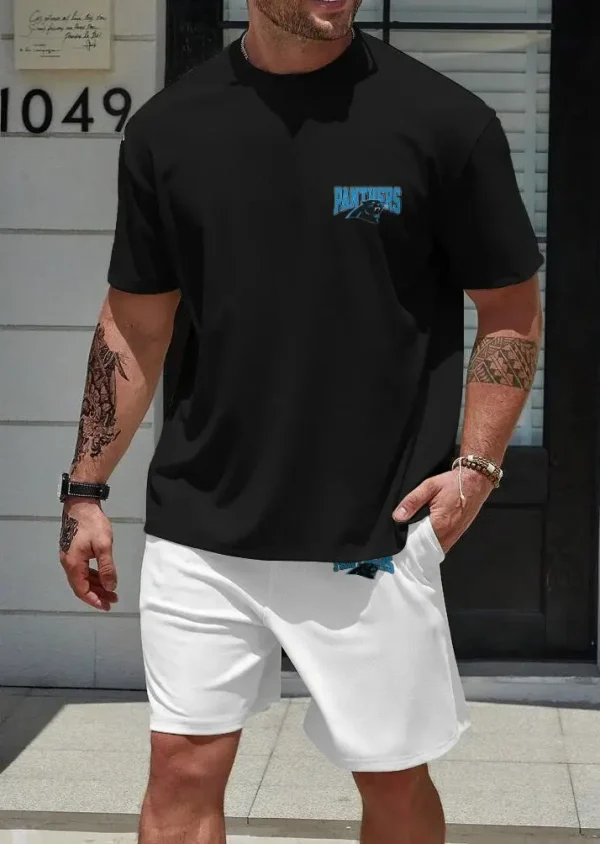 Carolina Panthers Limited Edition Summer Collection T-shirt And Shorts Set