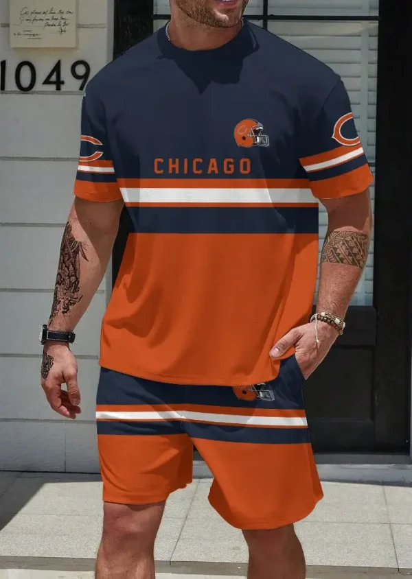 Chicago Bears Limited Edition Summer Collection T-shirt And Shorts Set