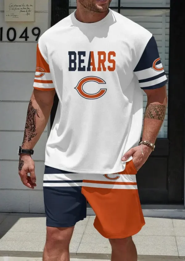 Chicago Bears Limited Edition Summer Collection T-shirt And Shorts Set