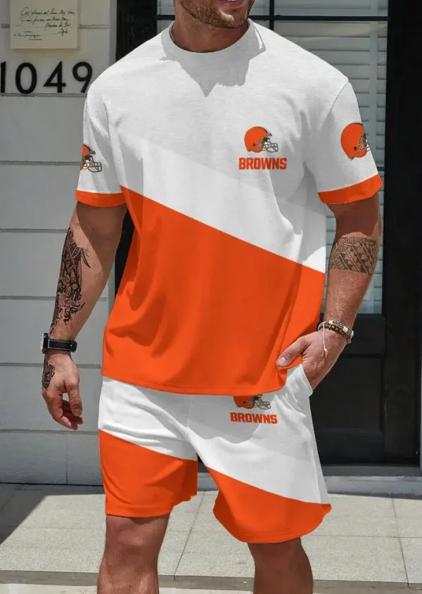 Cleveland Browns Limited Edition Summer Collection T-shirt And Shorts Set