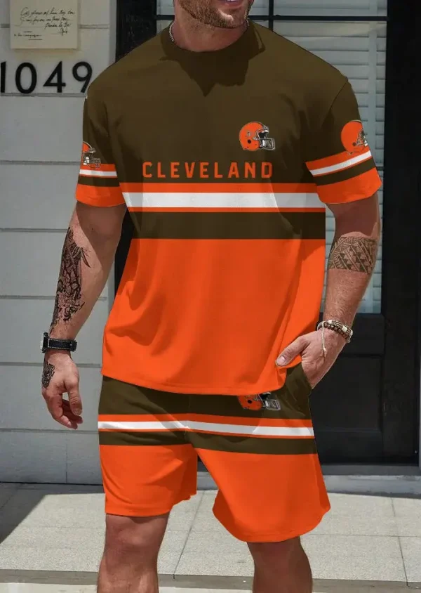 Cleveland Browns Limited Edition Summer Collection T-shirt And Shorts Set