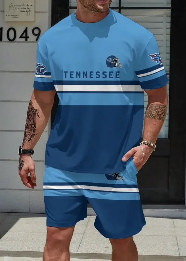 Tennessee Titans Limited Edition Summer Collection T-shirt And Shorts Set