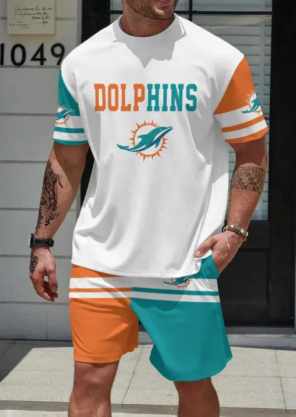 Miami Dolphins Limited Edition Summer Collection T-shirt And Shorts Set