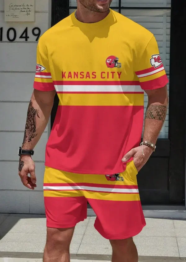 Kansas City Chiefs Limited Edition Summer Collection T-shirt And Shorts Set