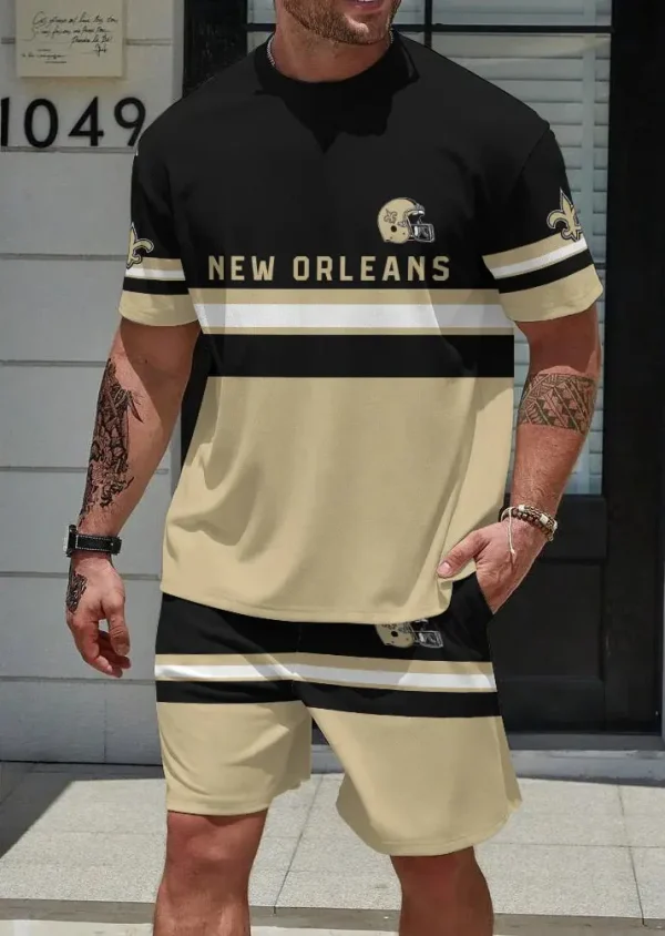New Orleans Saints Limited Edition Summer Collection T-shirt And Shorts Set