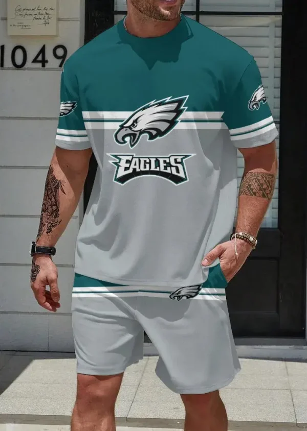 Philadelphia Eagles Limited Edition Summer Collection T-shirt And Shorts Set
