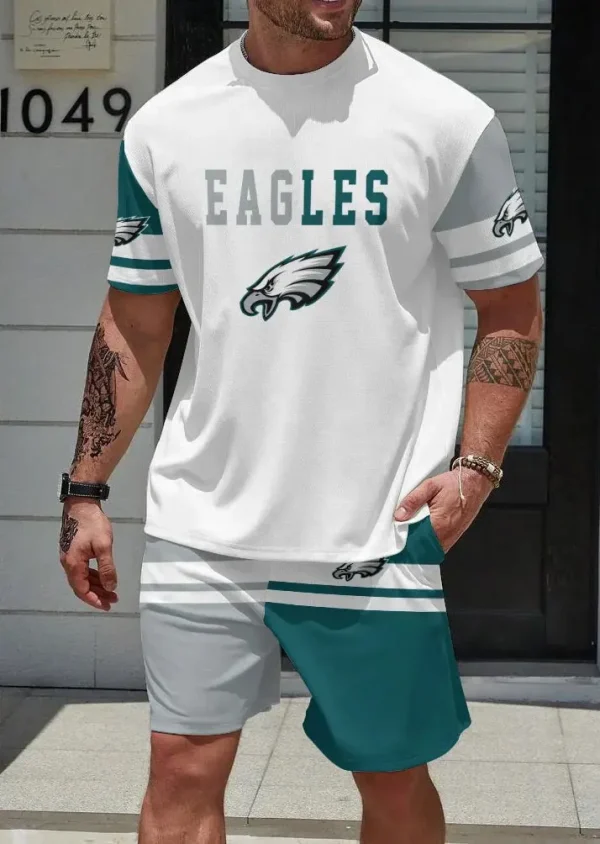 Philadelphia Eagles Limited Edition Summer Collection T-shirt And Shorts Set