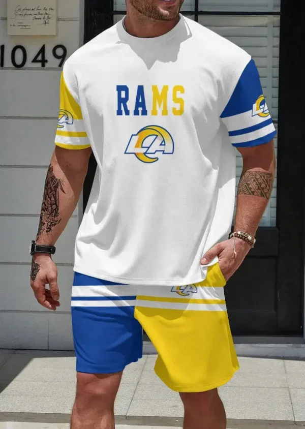 Los Angeles Rams Limited Edition Summer Collection T-shirt And Shorts Set