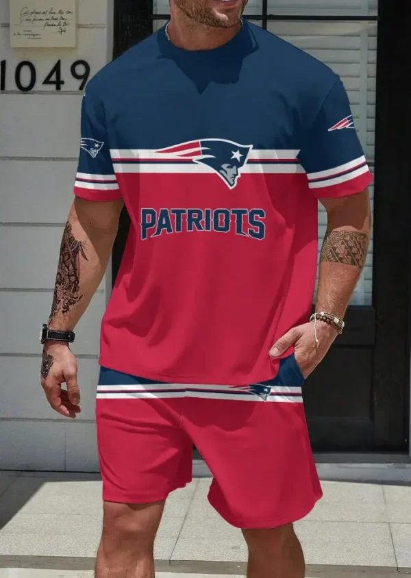 New England Patriots Limited Edition Summer Collection T-shirt And Shorts Set