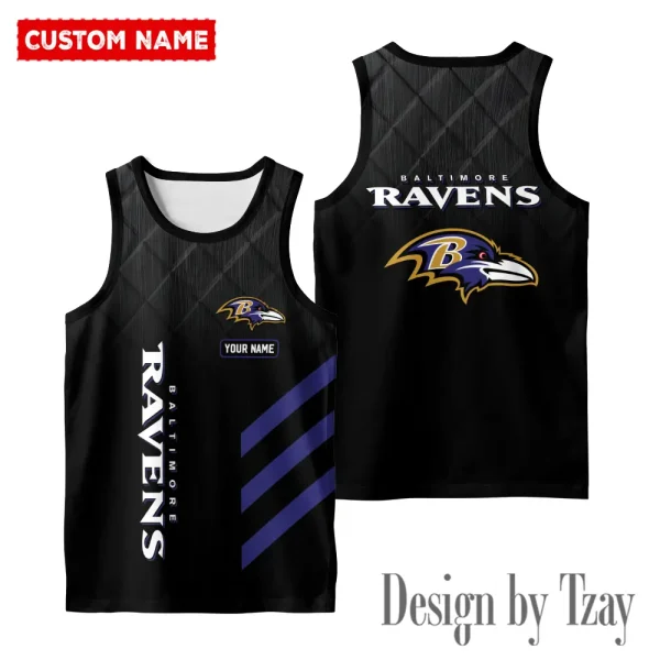 Baltimore Ravens 3D Printed Comfortable Breathable Sport Tank Top BGMTT082 - Image 2