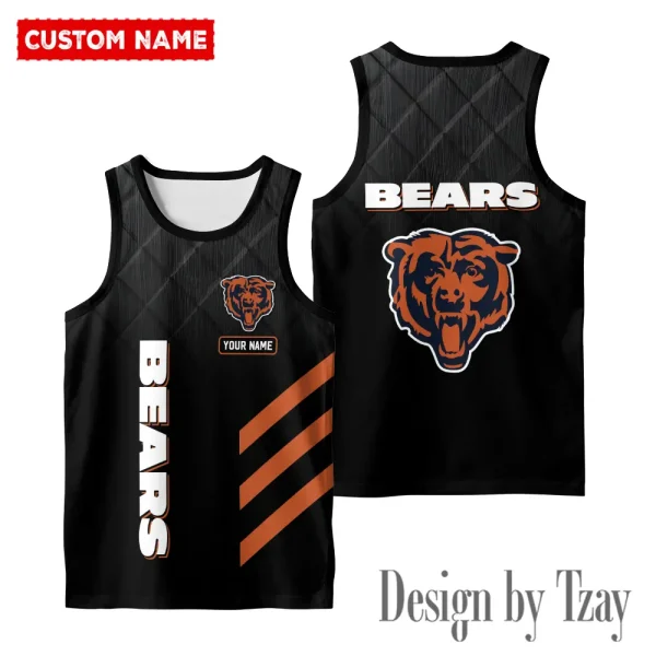 Chicago Bears 3D Printed Comfortable Breathable Sport Tank Top BGMTT085 - Image 2