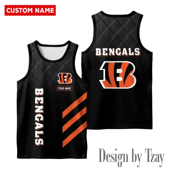 Cincinnati Bengals 3D Printed Comfortable Breathable Sport Tank Top BGMTT086 - Image 2