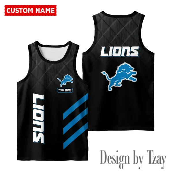 Detroit Lions 3D Printed Comfortable Breathable Sport Tank Top BGMTT090 - Image 2
