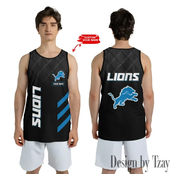 Detroit Lions 3D Printed Comfortable Breathable Sport Tank Top BGMTT090