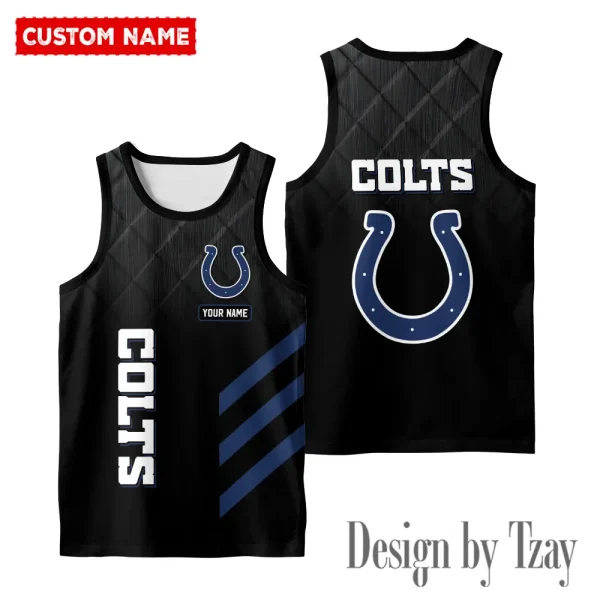Indianapolis Colts 3D Printed Comfortable Breathable Sport Tank Top BGMTT093 - Image 2