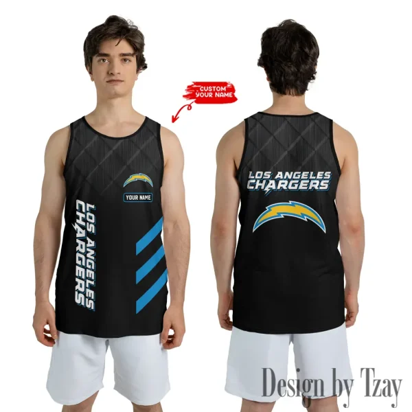 Los Angeles Chargers 3D Printed Comfortable Breathable Sport Tank Top BGMTT097
