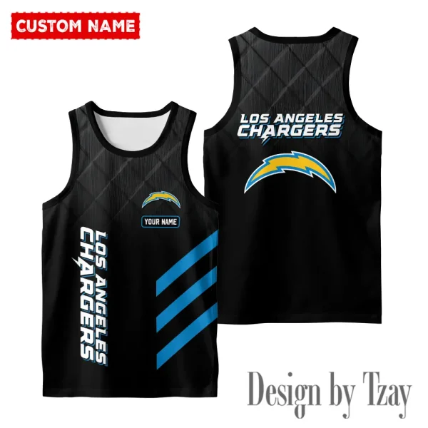 Los Angeles Chargers 3D Printed Comfortable Breathable Sport Tank Top BGMTT097 - Image 2