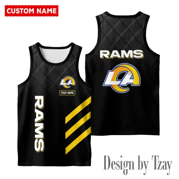 Los Angeles Rams 3D Printed Comfortable Breathable Sport Tank Top BGMTT098 - Image 2
