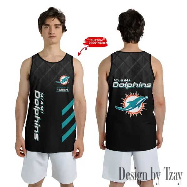 Miami Dolphins 3D Printed Comfortable Breathable Sport Tank Top BGMTT099