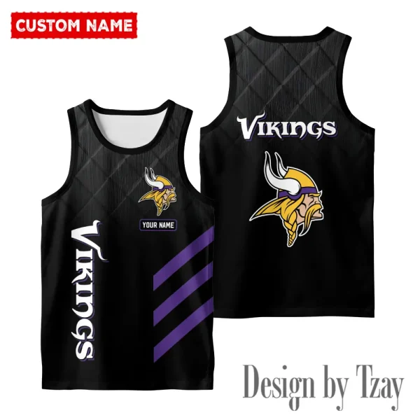 Minnesota Vikings 3D Printed Comfortable Breathable Sport Tank Top BGMTT100 - Image 2