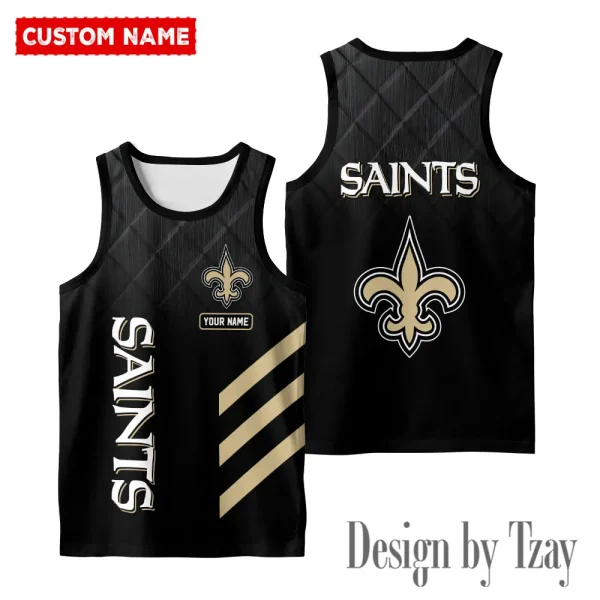 New Orleans Saints 3D Printed Comfortable Breathable Sport Tank Top BGMTT102 - Image 2