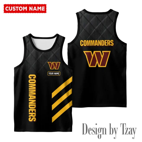 Washington Commanders 3D Printed Comfortable Breathable Sport Tank Top BGMTT111 - Image 2