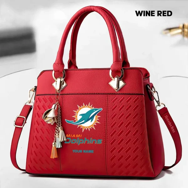 Miami Dolphins Deluxe Beclina Handbag For Women 2025 Versions - Image 6