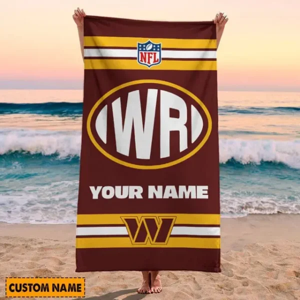 Washington Commanders NFL Beach Towels New 2025 - Image 2