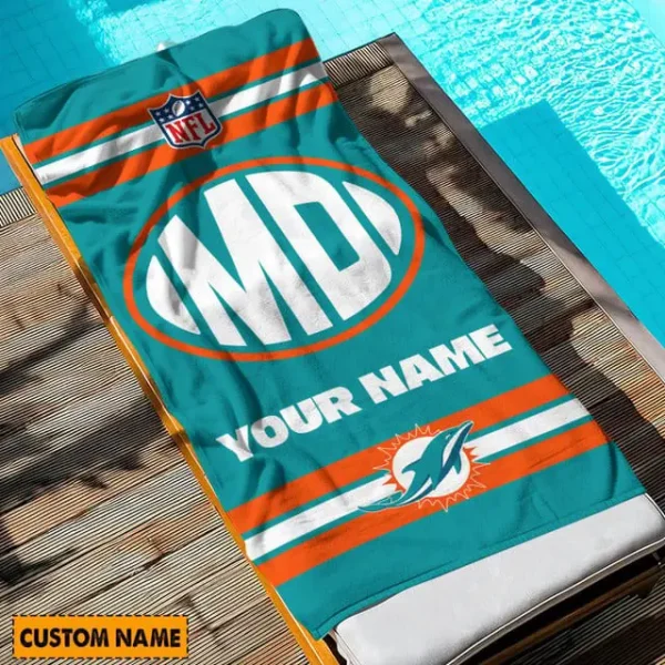 Miami Dolphins NFL Beach Towels New 2025