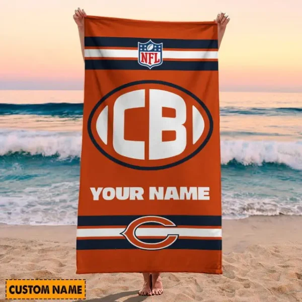 Chicago Bears NFL Beach Towels New 2025 - Image 2